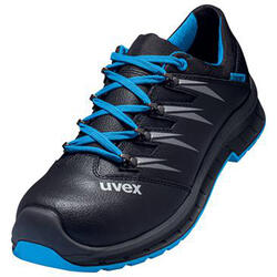 uvex 2 trend Halbschuhe S3 69341 blau-schwarz Weite 10
