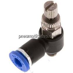 Winkel-Drosselrückschlag- ventil M 5-4mm,abluftregelnd (