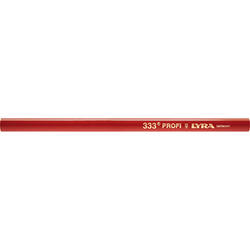 Zimmermanns-Bleistift 333 oval rot 18cm Lyra
